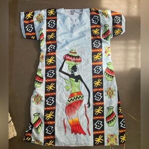 Uniti Casuals Multicolor Ethnic Print Dress